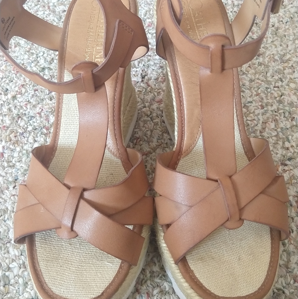 Catherine Malandrino Espadrille Wedge Sandals